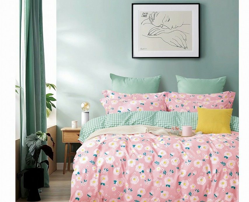 200TC Floral βαμβακιού Duvet εκτύπωση χρώματος κάλυψης πολυ