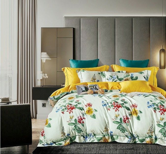 300 TC ακμάζουν την κάλυψη κρεβατιών Duvets βαμβακιού συνόλων σεντονιών εγκατέστησαν τα σύνολα παρηγορητών φύλλων