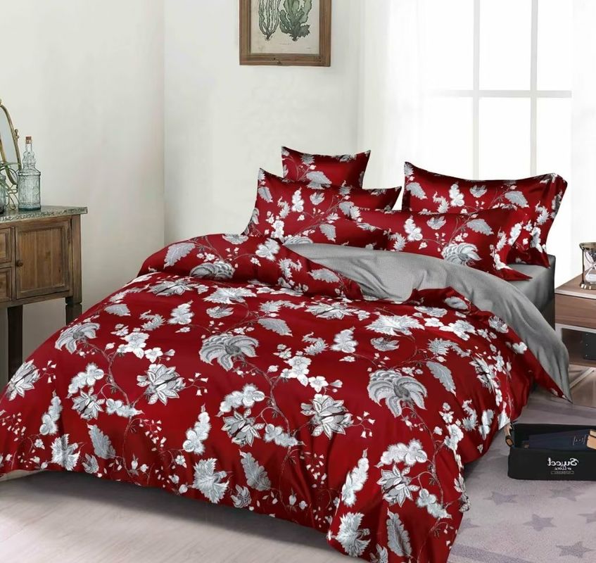 Εγχώριου υφαντικός Microfiber κλινοστρωμνής πολυεστέρας 4 εκτύπωσης χρώματος συνόλων πολυ 100% μαξιλαροθήκη PC και κάλυψη Duvet
